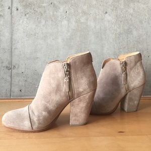 Rag & Bone Margot Bootie in Stone Suede